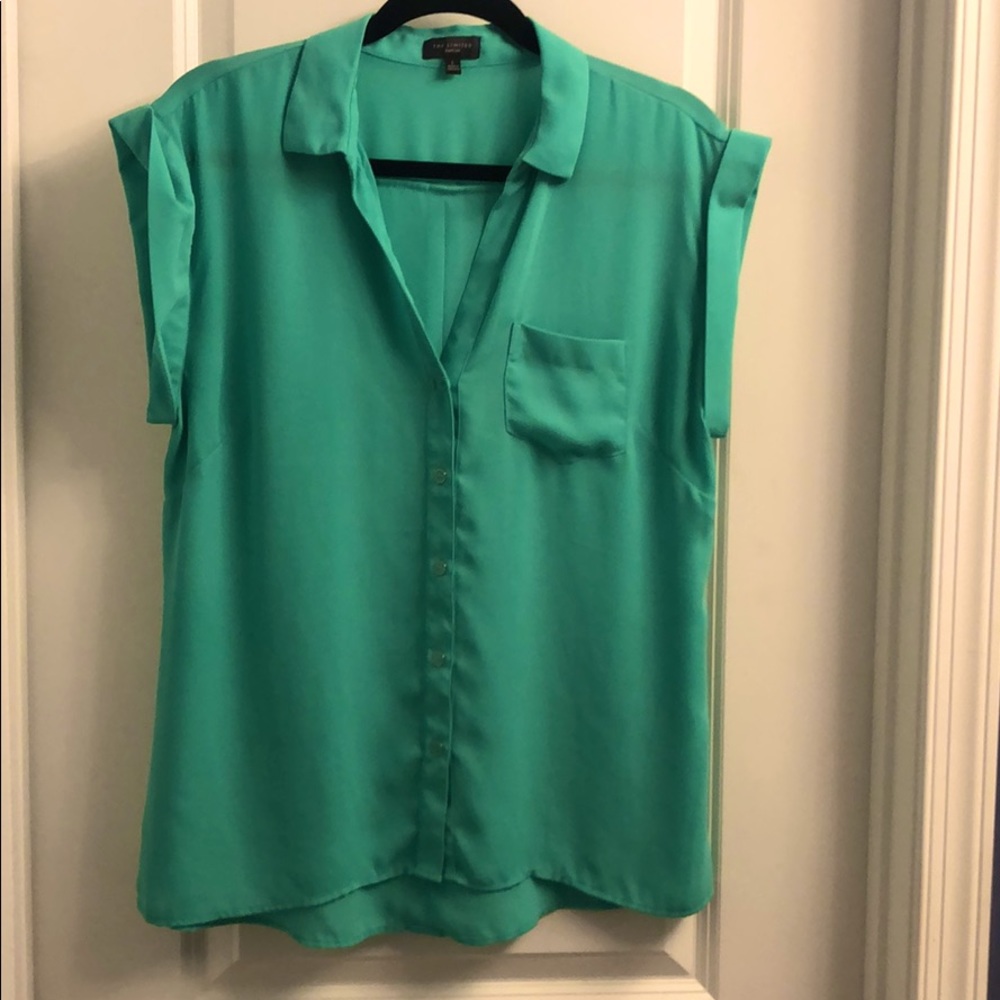 The Limited Blouse Green